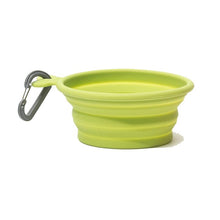Load image into Gallery viewer, Messy Mutts Collapsible Silicone Bowl Green - Small