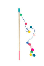 Load image into Gallery viewer, Chilly Dog Wooly Cat Wand Toy - Flower/Pom Pom