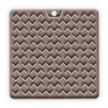 Load image into Gallery viewer, Messy Cats Silicone Reversible Interactive Feeding and Licking Mat, 5.5" x 5.5" - Grey
