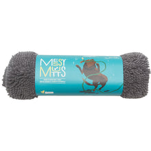 Load image into Gallery viewer, Messy Mutts Dog Drying Mat &amp; Towel with Hand Pockets - Grey Small (31.5" x 19.25")