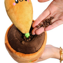 Load image into Gallery viewer, Territory Plush Treat &amp; Tug Dog Toy with Rope - Carrot 15"