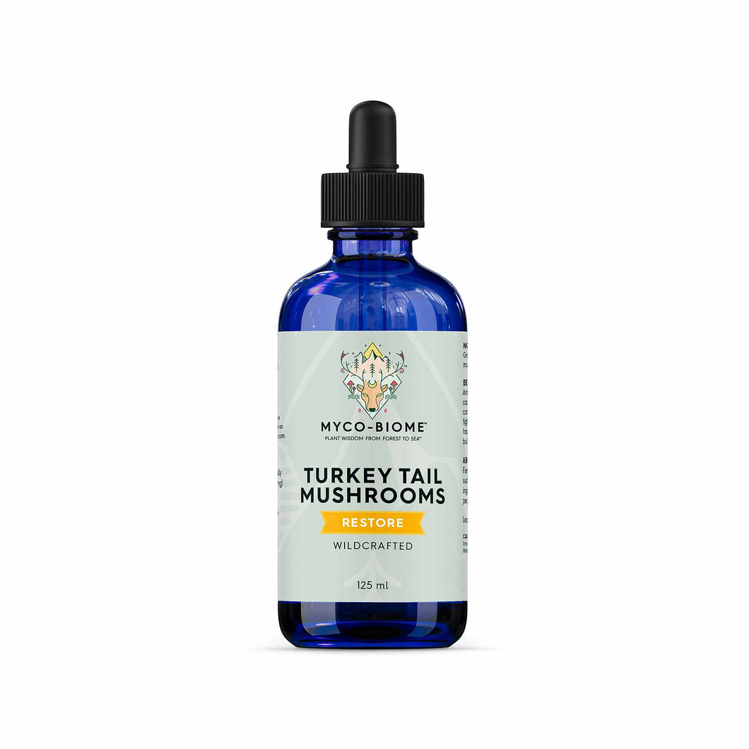 Adored Beast Apothecary Myco-Biome Medicinal Mushrooms - Turkey Tail Mushrooms | Liquid Triple Extract 125ml