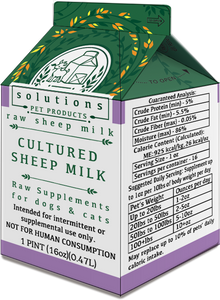 Solutions Dog & Cat Frozen Cultured Sheep Milk - 1 pint (16oz)