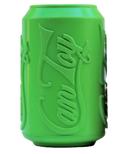 SodaPup Retro Soda Can Toy Durable Rubber Chew Toy and Treat Dispenser Green - Large