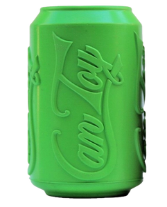 SodaPup Retro Soda Can Toy Durable Rubber Chew Toy and Treat Dispenser Green - Large