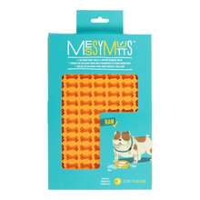 Load image into Gallery viewer, Messy Mutts Dog Silicone Mini Treat &amp; Topper Making Mold - Blue &amp; Orange 2-pack