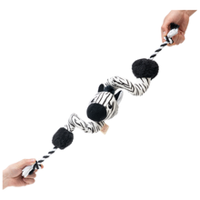 Load image into Gallery viewer, Territory Loopy Tug Dog Toy - Zebra 32.7"