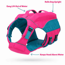 Load image into Gallery viewer, *Seasonal - SUMMER* BayDog Monterey Bay Dog LifeJacket Offshore - Sunset Pink -