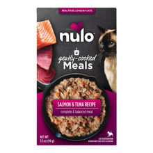 Load image into Gallery viewer, Nulo Gently-Cooked Shelf-Stable Meals for Cats - Salmon &amp; Tuna Recipe 3.5oz Pouch