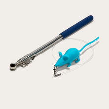 Load image into Gallery viewer, Giddy Kitty Mouse Wand Cat Treat Toy