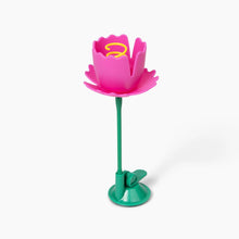 Load image into Gallery viewer, Giddy Kitty Springy Flower Cat Treat Toy - Playful Poppy Pink