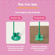 Load image into Gallery viewer, Giddy Kitty Springy Flower Cat Treat Toy - Playful Poppy Pink