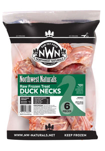 Northwest Naturals Frozen Raw Neck Chews - Duck Necks 6ct Bag