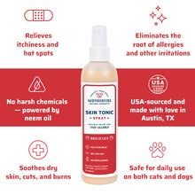 Load image into Gallery viewer, Wondercide Natural Skin Tonic Itch Spray for Dogs and Cats