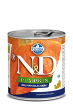 Load image into Gallery viewer, Farmina Pumpkin Wet Dog Food N&amp;D Lamb, Pumpkin &amp; Blueberry - Puppy