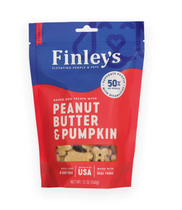 Finley's Dog Biscuits Peanut Butter Pumpkin 12oz Bag
