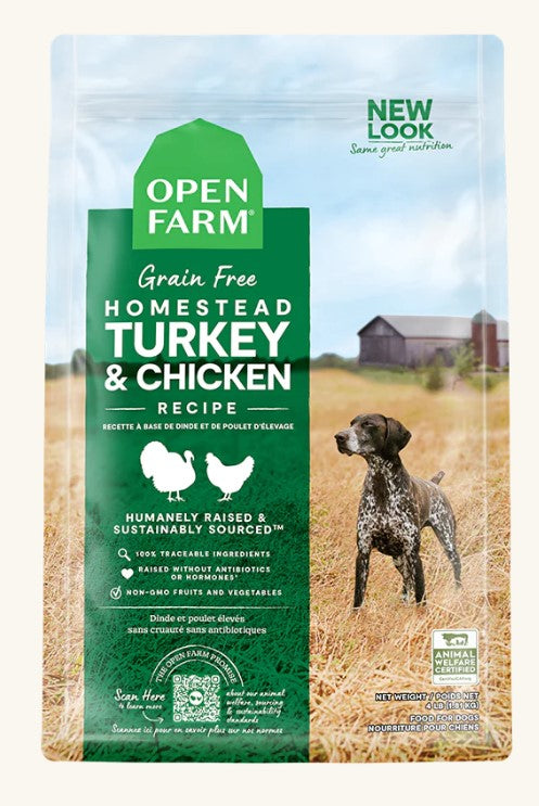 Open Farm Dry Dog Food Grain-Free Homestead Turkey & Chicken Recipe