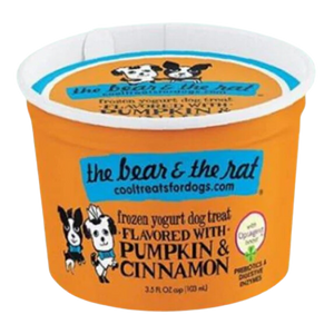 The Bear & The Rat 3.5oz Pumpkin & Cinnamon Frozen Yogurt Cup Single