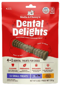 Stella & Chewy's Dental Delights Dog Treats - Small (16-25 lbs) - 11ct / 5.5oz bag