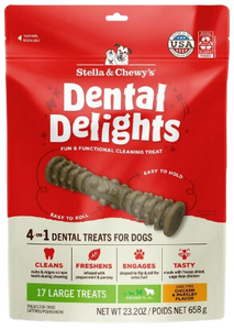Stella & Chewy's Dental Delights Dog Treats - Large (51 lbs & up) - 17ct / 23.2oz bag