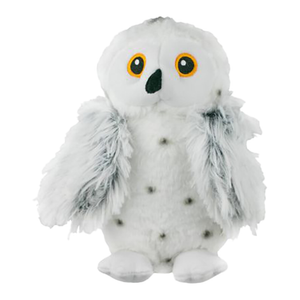 Tall Tails Animated Plush Squeaker Dog Toy - Snow Owl 9.5"