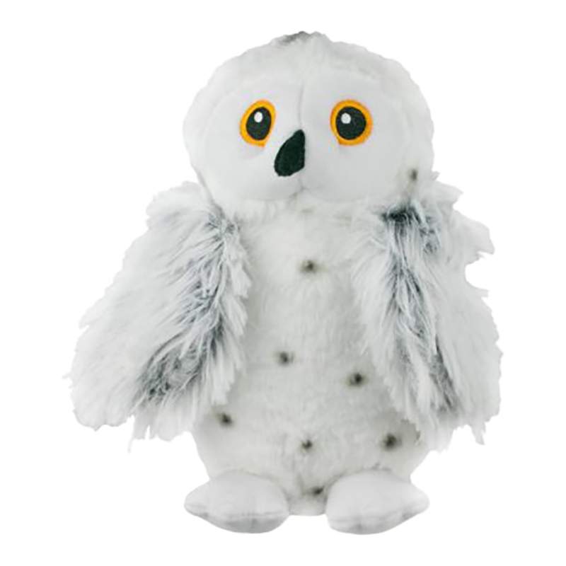 Tall Tails Animated Plush Squeaker Dog Toy - Snow Owl 9.5