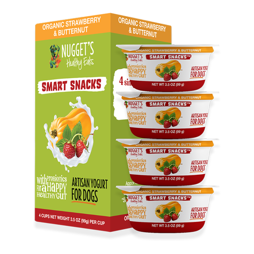 Nugget's Healthy Eats Dog Frozen Yogurt Strawberry 3.5oz 4 PACK