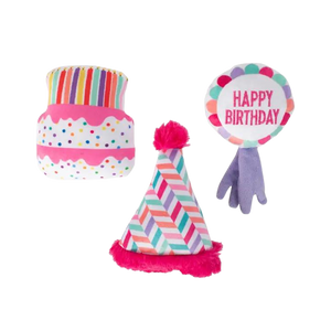 Fringe Birthday Can I Get A Woofwoof Dog Toy 3pk for Small Dogs