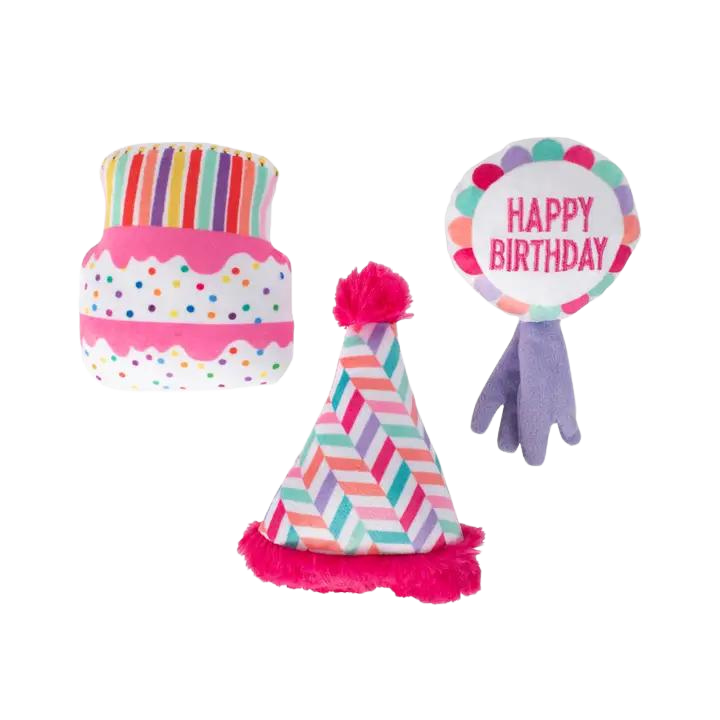 Fringe Birthday Can I Get A Woofwoof Dog Toy 3pk for Small Dogs
