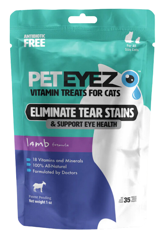 Pet Eyez Vitamin Treats for Cats Freeze Dried Lamb 1oz Bag