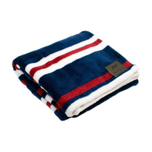Load image into Gallery viewer, Tall Tails Dog Blanket - Nautical Stripe - 30" x 40"