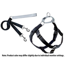 Load image into Gallery viewer, 2 Hounds Design Freedom No-Pull Harness Deluxe Training Package - 5/8" - Black/Silver