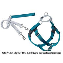 Load image into Gallery viewer, 2 Hounds Design Freedom No-Pull Harness Deluxe Training Package - 5/8" - Teal/Silver