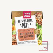 Load image into Gallery viewer, The Honest Kitchen Wet Dog Food Butcher Block Pâté Beef, Cheddar &amp; Farm Veggies 10.5oz Tetra Pack Single