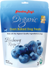 Load image into Gallery viewer, Grandma Lucy's Organic Oven Baked Treats - Blueberry 14oz Bag