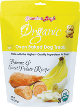 Load image into Gallery viewer, Grandma Lucy's Organic Oven Baked Treats - Banana &amp; Sweet Potato 14oz Bag