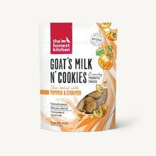 Load image into Gallery viewer, The Honest Kitchen Biscuit Dog Treats Goat's Milk N' Cookies Pumpkin &amp; Cinnamon 8oz Bag