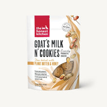 Load image into Gallery viewer, The Honest Kitchen Biscuit Dog Treats Goat's Milk N' Cookies Peanut Butter &amp; Honey 8oz Bag