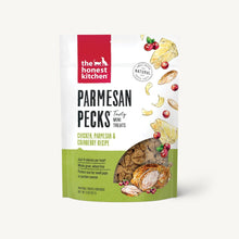 Load image into Gallery viewer, The Honest Kitchen Biscuit Dog Treats Parmesan Pecks Chicken, Parmesan &amp; Cranberry Recipe 8oz Bag