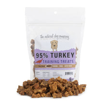 Load image into Gallery viewer, Tuesday's Natural Dog Company 95% Meat Training Bites - Turkey 6oz Bag