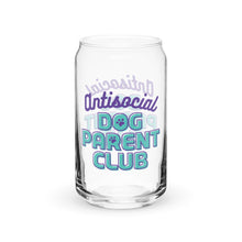 Load image into Gallery viewer, Antisocial Pet Parent Can-shaped glass