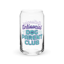 Load image into Gallery viewer, Antisocial Pet Parent Can-shaped glass