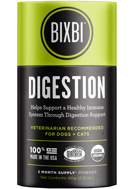 Bixbi Mushroom Supplements for Dogs & Cats - Digestion 60g/2.12oz Jar