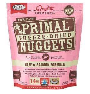 Primal Freeze-Dried Raw Cat Food Beef & Salmon Formula
