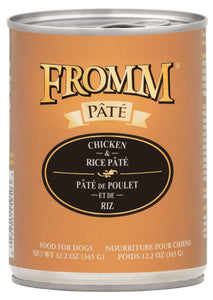 Fromm Wet Dog Food Patés - Chicken & Rice 12.2oz Can Single