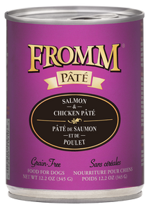 Fromm Wet Dog Food Patés - Salmon & Chicken 12.2oz Can Single
