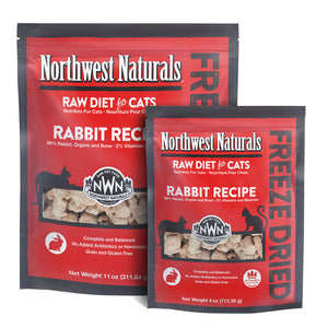 Northwest Naturals Freeze-Dried Cat Food Rabbit Recipe