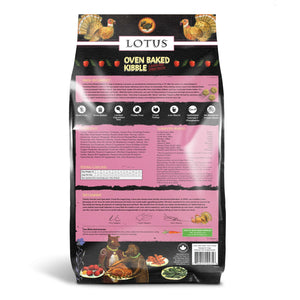 Lotus Dry Dog Food Oven-Baked Grain-Free Turkey Recipe - Regular Bites