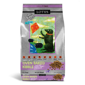 Lotus Dry Dog Food Oven-Baked Grain-Free Lamb & Turkey Liver Recipe - Small Bites