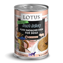 Load image into Gallery viewer, Lotus Wet Dog Food Just Juicy Stews - Pork Shoulder